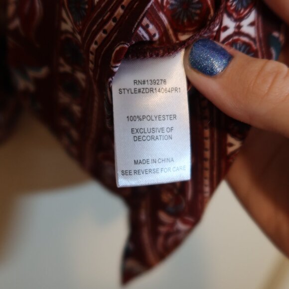 DR2 Long Sleeve Floral Blouse - Picture 5 of 5